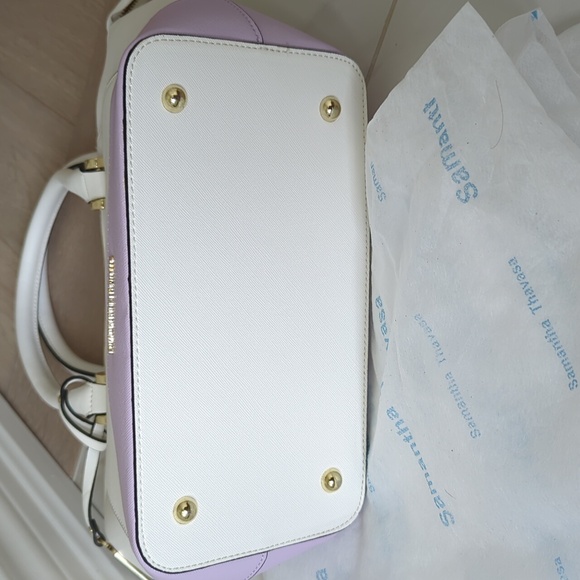 Samantha Thavasa Zippered Handbag - White/lavender - Picture 4 of 8